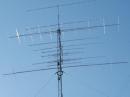 K2DRH put up a new tower this year for his VHF/UHF array made up of 667 elements covering 2 meters through 3456 MHz. [K2DRH photo]